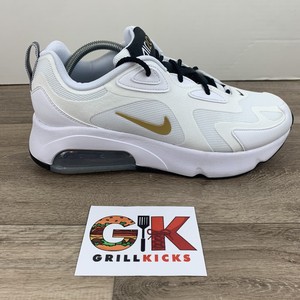 nike air max 200 white gold