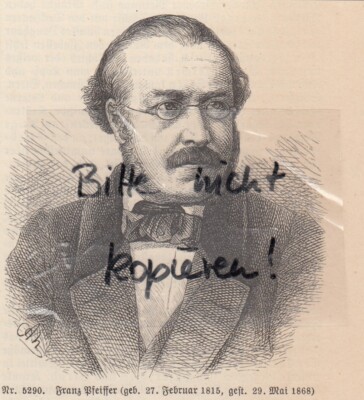 Picture Document 1893, Franz Pfeiffer German Physicist