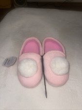 Wonder Nation Girls Pink Slippers Sz 11/12 NEW Warm lining, Skid Resistant
