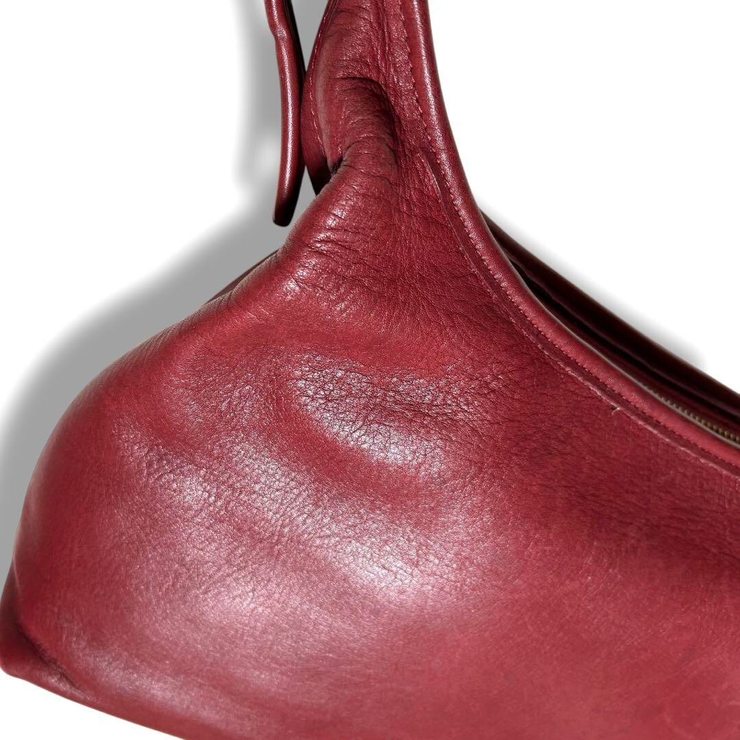 Old Coach 9058 Red Leahter Legacy Hobo Shoulder Hand Bag