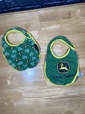 John Deere Baby Bibs Lot Of 2