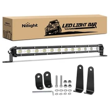 Nilight Single Row LED Light Bar Ultra Slim Flood 13 Inch 36W Fog Light Bar