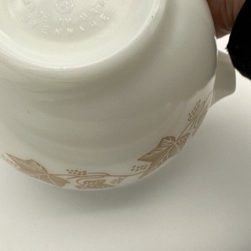 Set 4 Pyrex Mixing Bowls Sandalwood Ivy Tan White Cinderella Tab 441 442 443 444 - Picture 6 of 18