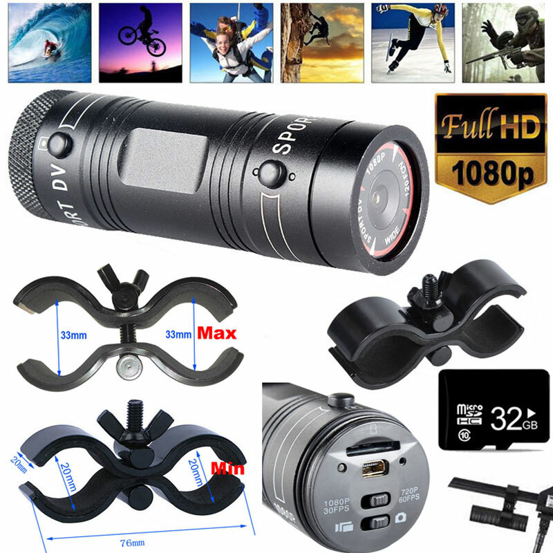 32GB MINI F9 HD 1080P Sports DV Camera Camcorder For Hunting Rifle