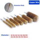 Extended Rod Copper Wire Brush Polishing Cleaning Diam Power Drill Impact Driver