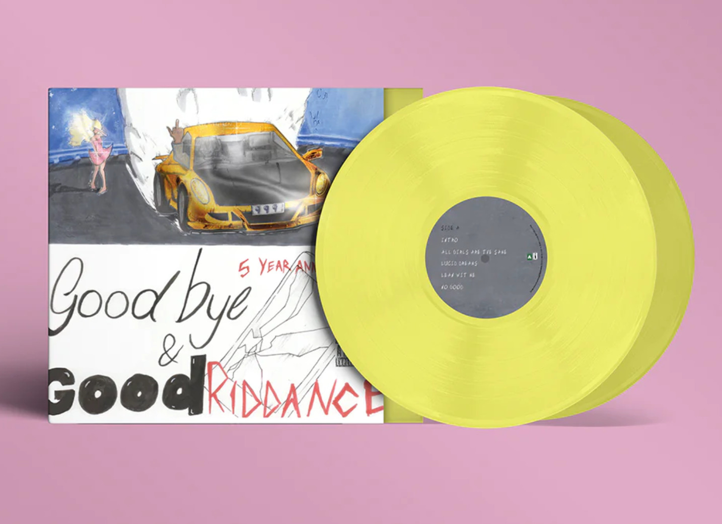 Juice WRLD - Goodbye & Good Riddance 2LP Vinyl, Lemon Yellow IVC Edition, #/2500