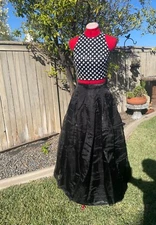 Teeze Me Sparkly Sequin Two Piece Prom Dress Size 5 Juniors