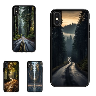 For Samsung S21 S22 S23 S24 Plus Ultra Plastic Case road pine trees Forest