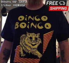 Oingo Boingo Black Short Sleeve Cotton T-shirt Unisex S-5XL VN2233