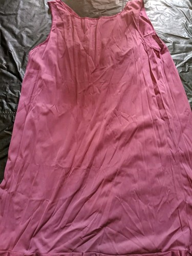 Vasarette Nightgown Size XXL Nylon Dark Pink Sleeveless - Picture 16 of 16