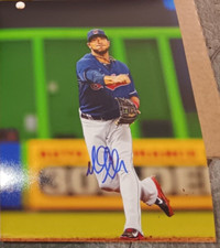 Mike Aviles Cleveland Indians SIGNED 8X10 Photo COA AUTOGRAPHED MLB