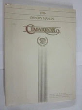 1986 FACTORY ORIGINAL SURVIVOR CADILLAC CIMERRON OWNERS MANUAL COMPLETE