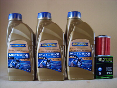 Ravenol Motobike 5W40 Öl + Ölfilter CAN-AM 800 1000 Commander Defender Maverik 