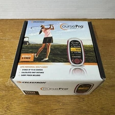 Personal GPS  Golf Caddy Celestron Course Pro PINK NEW OPEN BOX TESTED