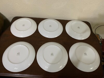 La Chaise Longue Porcelain Dessert Appetizer Plate Set Of 6