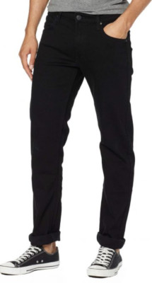 Lee Jeans Herren Daren Regular Slim Straight Stretch Fit 'Black Rinse' SECONDS L27