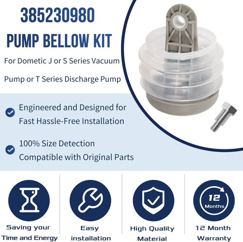 For Dometic SeaLand Vacuflush Pump Bellow Kit S J T Series Vacuum Pump 385230980 - Picture 4 of 9