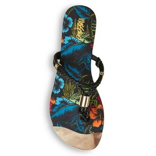 Sandalias Audrey Quarter trenzadas para mujer, talla: 7, florales () Foto 2 de 3