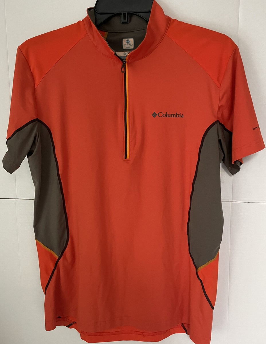トップス m Columbia Omni Freeze Zero Top Womens M Shirt Short Sleeve 1/4 Zip