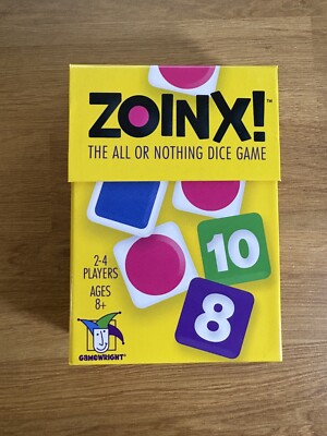 Board Game Gamewright Zoinx - The All or Nothing Dice Game Multi ...