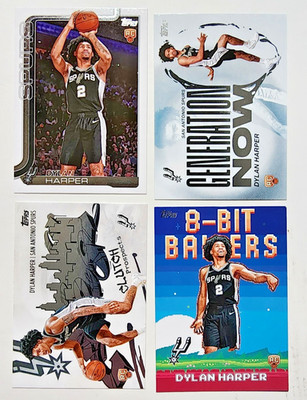 Dylan Harper RC Lot (4 Cards) Spurs Topps Inserts Generation Now B-Bit Ballers