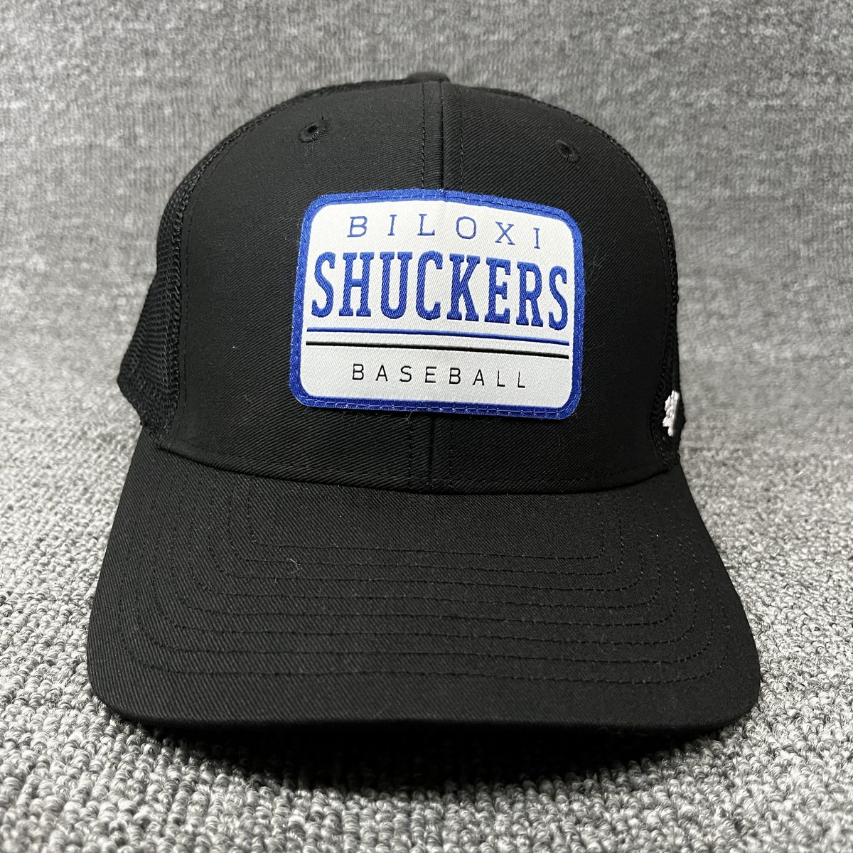 '47 Brand Biloxi Shuckers MiLB Trucker Snapback Hat Black Mesh Adjustable