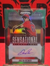 2025 Panini Prizm Sensational Signatures Justin Riemer #SS-JR Auto Green Prizm