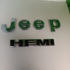 2006-16 Jeep Limited Hemi Rear Liftgate Emblem Set Nameplate Logo Badge Oem Used