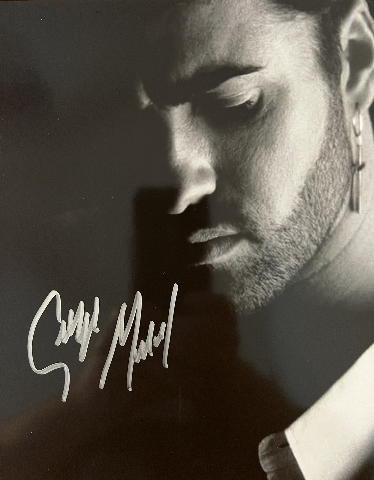 Foto firmada por George Michael WHAM con certificado de autenticidad autógrafo Wake Me Up Before You Go-Go