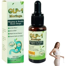 Herbal GLP-1 Moringa Drops Advanced 9-in-1 Natural Absorption Dietary Supplement