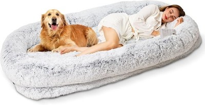 Human Dog Bed XL 79''x44''x12.5'' - Shared Orthopedic Dog Bed for Adults & Pets, La