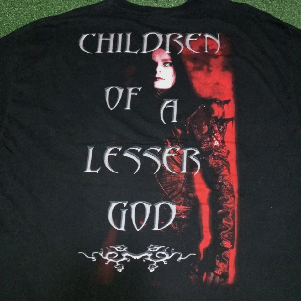 Camiseta Cradle of Filth Children Of A Lesser God Y2K 2003 Vintage Masculina 2XL - Imagem 4 de 4