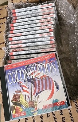 Sid Meier's Colonization PC 1995 Lot Of 25 Sealed History Civilization Game