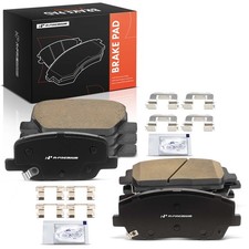 A-Premium 8x Front&Rear Ceramic Brake Pads w/ Hardware for Kia Telluride Hyundai