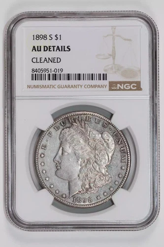 1898-S MORGAN DOLLAR NGC AU DETAILS