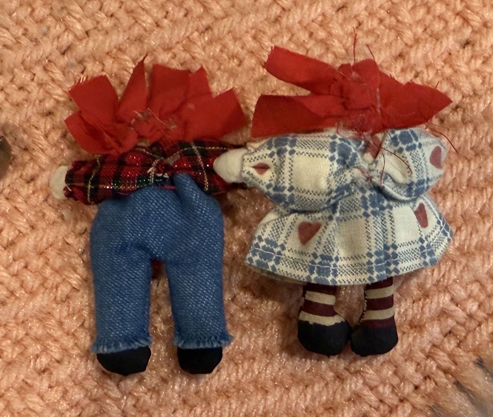 Vintage Baby/Toddler Shoe Lace Keeper With Bells Hong Kong 1978 Clown + Dolls