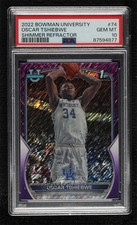 2022 Bowman U Chrome Purple Shimmer Refractor Oscar Tshiebwe PSA 10 GEM MT n0c