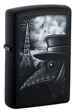 Zippo Plague of Disinformation Black Matte Pocket Lighter
