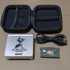 Game Boy Advance SP with replaced exterior and one game Operation confirmed