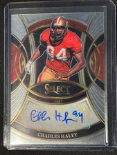 2025 Panini Select - Signatures Prizm Charles Haley #SP-CHY