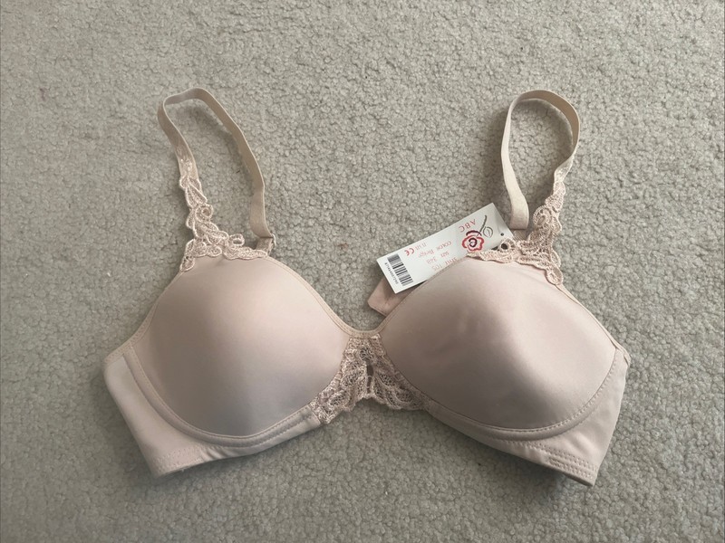 ABC American Breast Care Beige Wire Free Bra 34B Mastectomy Style 105 New W/Tags