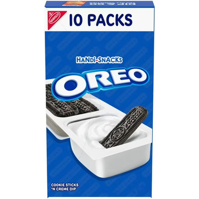 Handi-Snacks OREO Cookie Sticks 'N Creme Dip Snack Packs, 10 Snack Packs..