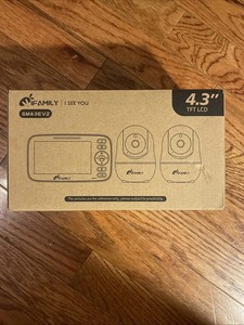 iFamily Split Screen Baby Monitor, Large Display Video Baby Monitor with 2