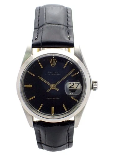 ROLEX Oysterdate Precision Hand-winding Date Watch 6694 Cal.1215 Year 1978
