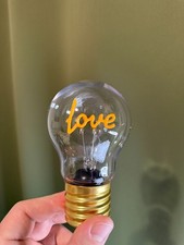 LED Love Filament Light Bulb USB Power Decorative Night Light Gift Bedroom Decor