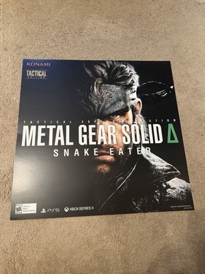 Metal Gear Solid Snake Eater Gamestop Promo Poster 28x24 PS5 Xbox RARE