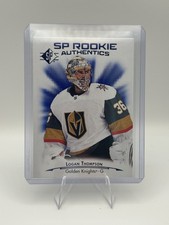 2021-22 Upper Deck SPx 111 Logan Thompson Rookie Authentics Blue RC Capitals NHL