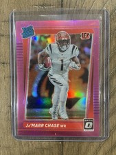 2021 Panini Donruss Optic  Rated Rookie Pink Prizm Ja'Marr Chase #P-262 Bengals