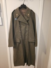 WWII Swedish Home Guard Coat With Badges Female Women's Pea Coat Furir Rank 1942