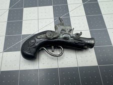 Vintage Pirate Pistol Keychain 3.5" Musket Cap Gun Plastic Souvenir Spain